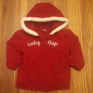 Baby Gap Hooded Sweatshirt w Fur Trim